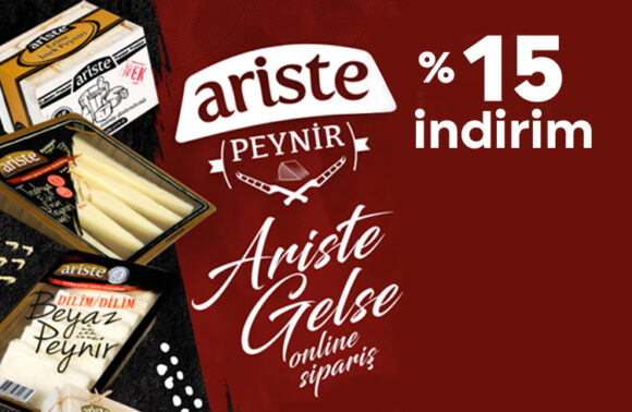 aristegelse.com %15 İndirim Kuponu